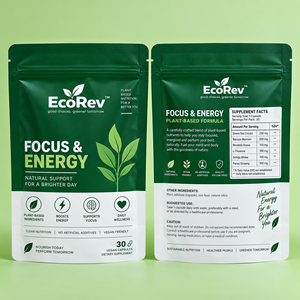 ถุงซิปล็อคแบบตั้งได้ ผลิตตามสั่ง พิมพ์ลายได้ รีไซเคิลได้ มาตรฐาน ECO96 สำหรับอาหาร เคลือบด้าน อลูมิเนียมฟอยล์ เมทัลลิก ปิดผนึกเองได้ - Product Image 4