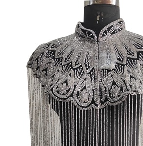 European Hot selling Women Party Wear Trendy and Sexy Women's <b>Tops</b> Super Sparkling Evening capes for Women - Product Image 2