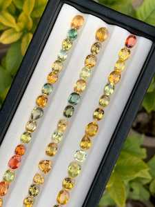 Zafiros naturales multicolor de corte ovalado facetado, piedras sueltas para la elaboración de joyas, anillos, colgantes, pendientes, regalo para mujeres. - Product Image 4