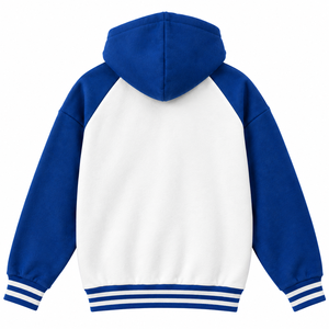 Sweat-shirt à capuche universitaire bleu roi personnalisé pour fraternité, sororité, Zeta, Kappa, en coton épais, OEM ODM - Product Image 2