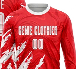 Maillot de football en promotion – Ensembles d'uniformes de football personnalisés respirants 100 % polyester, imprimés par transfert thermique, séchage rapide, pour hommes, été - Product Image 2