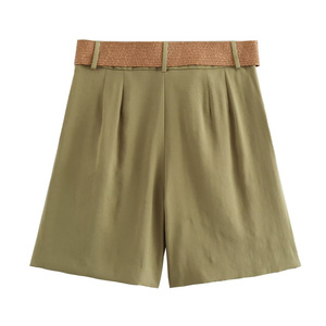 ZATRHMBM Pantalones Cortos Bermuda de Verano para Mujer 2026, Nuevos, Deportivos, Clásicos, Vintage, Cintura Media Elástica, Pierna Ancha, Transpirables, de Secado Rápido - Product Image 2