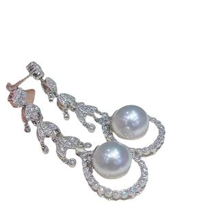 Boucles d'oreilles pendantes fines pour femmes Doudou, argent pur, perles d'eau douce, design de niche de luxe léger, nouvelles boucles d'oreilles tendance - Product Image 5