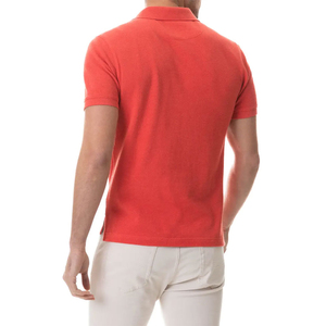 Polo de Manga Corta para Hombre, Color Rojo Sólido, Algodón Piqué, Corte Regular Informal, Diseño Transpirable, Nuevo Diseño Personalizado 2026 - Product Image 2