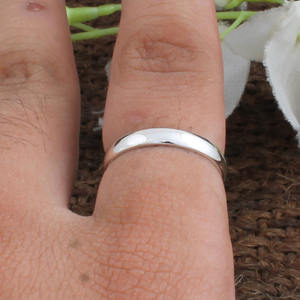 Wholesale 925 Sterling <b>Silver</b> Minimalist Band <b>Ring</b> High Polish Stackable Plain Finger <b>Ring</b> for Women <b>Men</b> Fine Jewelry - Product Image 3