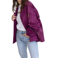 Blouson Bomber Femme Grande Taille à Col Montant, Respirant, Écologique, Coupe-Vent, Léger et de Qualité Supérieure – Meilleur Design
