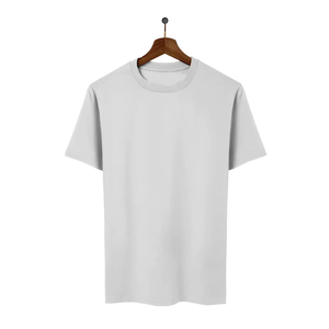 เสื้อยืดแขนสั้นผู้ชาย ผ้าฝ้าย 100% คอกลม สีพื้น ทรงปกติ สวมใส่สบาย ผ้าเจอร์ซีย์ถัก ระบายอากาศได้ดี สีขาว เขียว ดำ - Product Image 2
