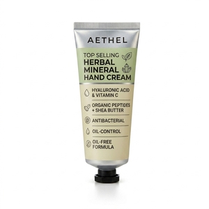 Crème pour les mains la plus vendue, à base de plantes, minéraux, acide hyaluronique, vitamine C, peptides organiques, beurre de karité, antibactérienne, régulatrice de sébum, sans huile - Product Image 1