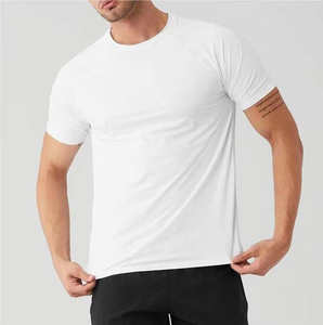 Camisetas de Lana Merino con Cuello en V, Transpirables, de Manga Corta, Casuales, de Verano, para Exteriores, Tallas Grandes, Sueltas, al por Mayor, OEM, Personalizadas - Product Image 2