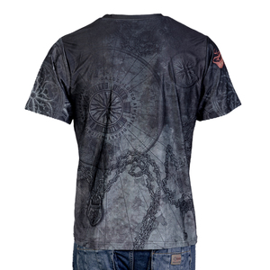 T-shirt vintage imprimé DTF, tissu lourd 300 GSM, pour la mode d'hiver, t-shirts pour hommes - Product Image 3