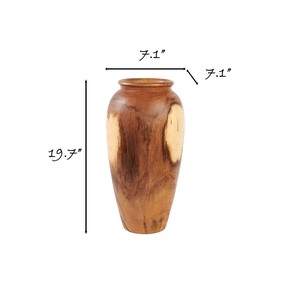 แจกันไม้มะม่วงธรรมชาติ 100% งานแฮนด์เมด ดีไซน์คลาสสิก น้ำหนักเบา ตกแต่งบ้านสวยงาม รับผลิตตามสั่ง ขายส่ง - Product Image 2