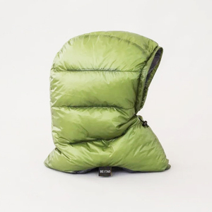 Custom Logo Balaclava Hood With Neck Winter Down Hat Windproof Outdoor Skiing Hunting Cycling Beanie - Product Image 1