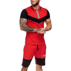 Shorts de compression pour hommes de haute qualité, ensemble deux pièces avec logo personnalisé, en tissu de coton décontracté, anti-plis, respirant et à séchage rapide - Product Image 3