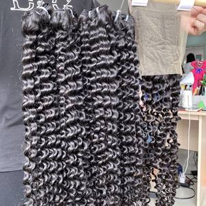 Paquetes de trama de cabello humano rizado con agua de Color Natural más vendidos 100% extensiones de cabello virgen crudo vietnamita - Product Image 6