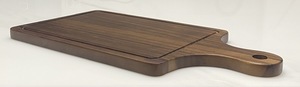 Planche à découper rectangulaire en teck, acacia et noyer, à grain de bois apparent, épaisseur 2,0 cm, pour approvisionnement moderne, vente en gros et sur mesure - Product Image 2