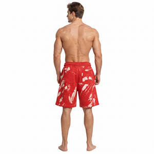 Shorts de survêtement amples imprimés pour hommes, avec cordon de serrage à la taille, pour la course, 100 % coton molletonné, pour l'hiver - Product Image 2