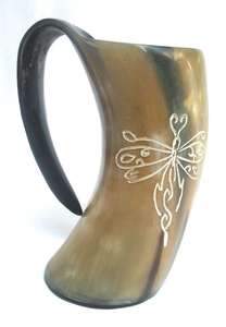 Jarra de Cuerno Vikinga Natural Pulida, Estilo Animal, Ecológica, de Cuerno de Búfalo, Souvenir HANNAN HANDICRAFT Hecho en India - Product Image 4