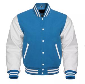 Veste en laine de haute qualité pour homme, style décontracté, simple boutonnage, manches en cuir, style cowboy, col montant, pour l'hiver - Product Image 1