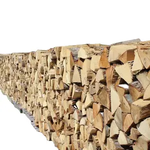 Leña de madera dura de abedul, madera de roble y madera de Haya/mangle, leña dura a la venta en cantidad grande 28 C/83F, biocombustible