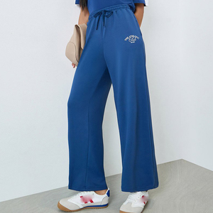 <b>Women's</b> Wide Leg <b>Sweatpants</b> Custom Polyester Cotton Oversized Joggers Loose Fit Casual <b>Sweatpants</b> For <b>Women</b> Apparel Wholesale - Product Image 1