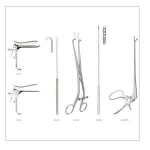 Juego de instrumentos básicos de ginecología para examen de colposcopia Instrumento quirúrgico manual Colposcopia quirúrgica de acero inoxidable - Product Image 1
