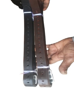 Étriers en cuir de qualité supérieure, économiques, marron, très demandés, équipement équestre, harnais en cuir, boucle en acier inoxydable, Kanpur, Inde - Product Image 1