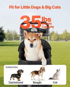 Chariot pliable TH-PPS-283 pour animaux de compagnie de camping pour voyage et pique-nique avec base étanche et maille à glissière OEM personnalisé disponible - Product Image 4