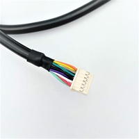 Arnés de Sensor UL2576 22AWG 12C, Revestimiento de Papel Negro, OD7.0, 915mm, 12P, Cableado de Marca LITE para Ventilador, Opciones Multicolor