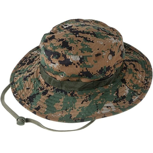 Chapeau de chasse et de safari en toile à large bord, protection solaire avec ventilation en maille respirante pour la pêche, la randonnée, le jardinage et les activités de plein air - Product Image 1