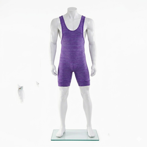 Nuevo Conjunto de Camiseta y Pantalones Rashguard de Lucha Libre para Hombre, Ropa Deportiva Elástica de Spandex/Poliéster - Product Image 2