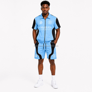 Windbreaker Set Men Polyester Nylon 3m Reflective Tracksuits Custom 3m Reflective Windbreaker <b>Zip</b> Jacket Short Set Jogger - Product Image 1