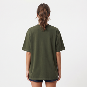 Women's Summer Crew Neck Oversized T Shirt Custom Logo Loose Casual Solid Color Short Sleeve Casual T Shirt Custom Logo - Product Image 6