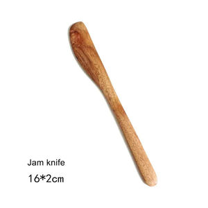 Modern Rose <b>Gold</b> Plated Wood Serving <b>Spoon</b> with Mirror Polish Long Handle 10ml Capacity - Product Image 2