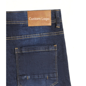 Jeans de Mezclilla para Hombre, Corte Slim Fit, Pierna Recta, Lavado Oscuro, Cintura Media, Algodón, Estilo Casual Otoñal, Alta Calidad - Product Image 4