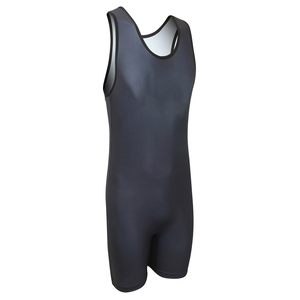 Combinaison de lutte unisexe rouge en polyester extensible, respirante, à séchage rapide, pour l'entraînement sportif et les performances athlétiques - Product Image 1
