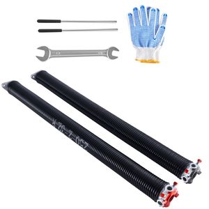 Molle a torsione per porta garage con rivestimento elettroforetico nero 0,25 x 2 x 32 pollici, 16.000 cicli, coppia per sostituzione - Product Image 1