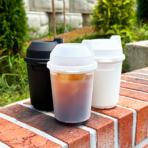 Vaso Reutilizable de 13oz (368ml) Sin Pajita, con Funda Desmontable, para Bebidas Calientes o Frías, Personalizable para Cafetería - Product Image 6