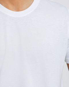 เสื้อยืดคอกลมแขนสั้นพิมพ์ลายโลโก้ฤดูร้อน ผ้าฝ้าย 100% เสื้อยืดเรียบๆ ไซส์ใหญ่ สำหรับผู้ชาย - Product Image 3