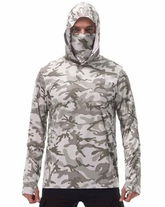 Sudadera con Capucha de Pesca Unisex de Manga Larga, Protección Solar, Rendimiento en Exteriores, Poliéster, Impermeable, Transpirable, Secado Rápido, con UPF 50+ - Product Image 2