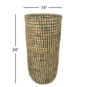 ตะกร้าใส่ของตกแต่งหญ้าทะเลธรรมชาติอุปกรณ์ตกแต่งบ้านแบบทอ - Product Image 2