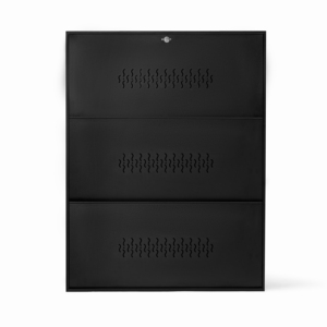 Moderno Estante Metálico de 3 Niveles para Zapatos, Resistente, en Rojo, para Hogar, Oficina, Taller y Almacén - Product Image 3