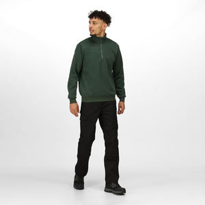 Sweat-shirts à col montant zippé vert foncé coupe ample pour hommes, personnalisables, en tissu, les plus vendus (OEM) – Vêtements pour hommes - Product Image 6