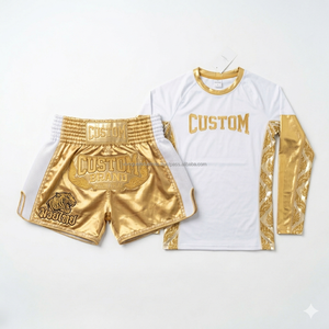 Pantalones Cortos de Muay Thai OEM ODM, Personalizados por Sublimación, de Satén, para Kickboxing y Boxeo, Venta al Por Mayor, MOQ Bajo, Fabricante - Product Image 2