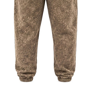 Conjunto Deportivo para Hombre, Lavado Ácido, Color Marrón, 100% Algodón, 480 gsm, Alta Calidad, con Pedrería, Pantalones Largos con Cordón Ajustable, Ropa Casual - Product Image 3