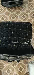 Tissu de créateur en velours à texture douce 9000 avec 44 motifs brodés, finition brillante pour robe de soirée de luxe - Product Image 4