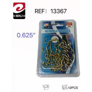 Crochets muraux et patères HEMBRIA ABIERTA avec vis à œillet de 0,625 mm, design crochet léger - Product Image 3