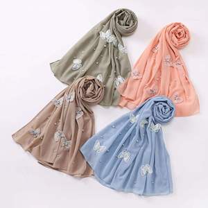 Hijab <b>Women</b> Plain Chiffon Scarf Hijab <b>Wrap</b> Solid Color <b>Shawls</b> Headband Hijabs Scarves Scarf - Product Image 4