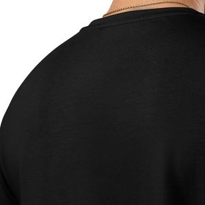 Camiseta Deportiva Premium para Hombre, Negra, 100% Algodón Jersey, Manga Corta, Transpirable, de Secado Rápido, Ecológica, para Entrenamiento - Product Image 5