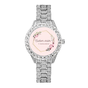 Montre mécanique de luxe entièrement sertie de moissanite VVS, bracelet 20 mm, unisexe, bijoux de fête hip-hop pour hommes et femmes - Product Image 5