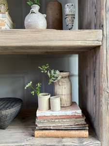 Étagère en bois récupéré, faite à la main, à plusieurs niveaux, présentoir, bibliothèque en bois massif, meuble de style farmhouse pour la décoration intérieure - Product Image 2